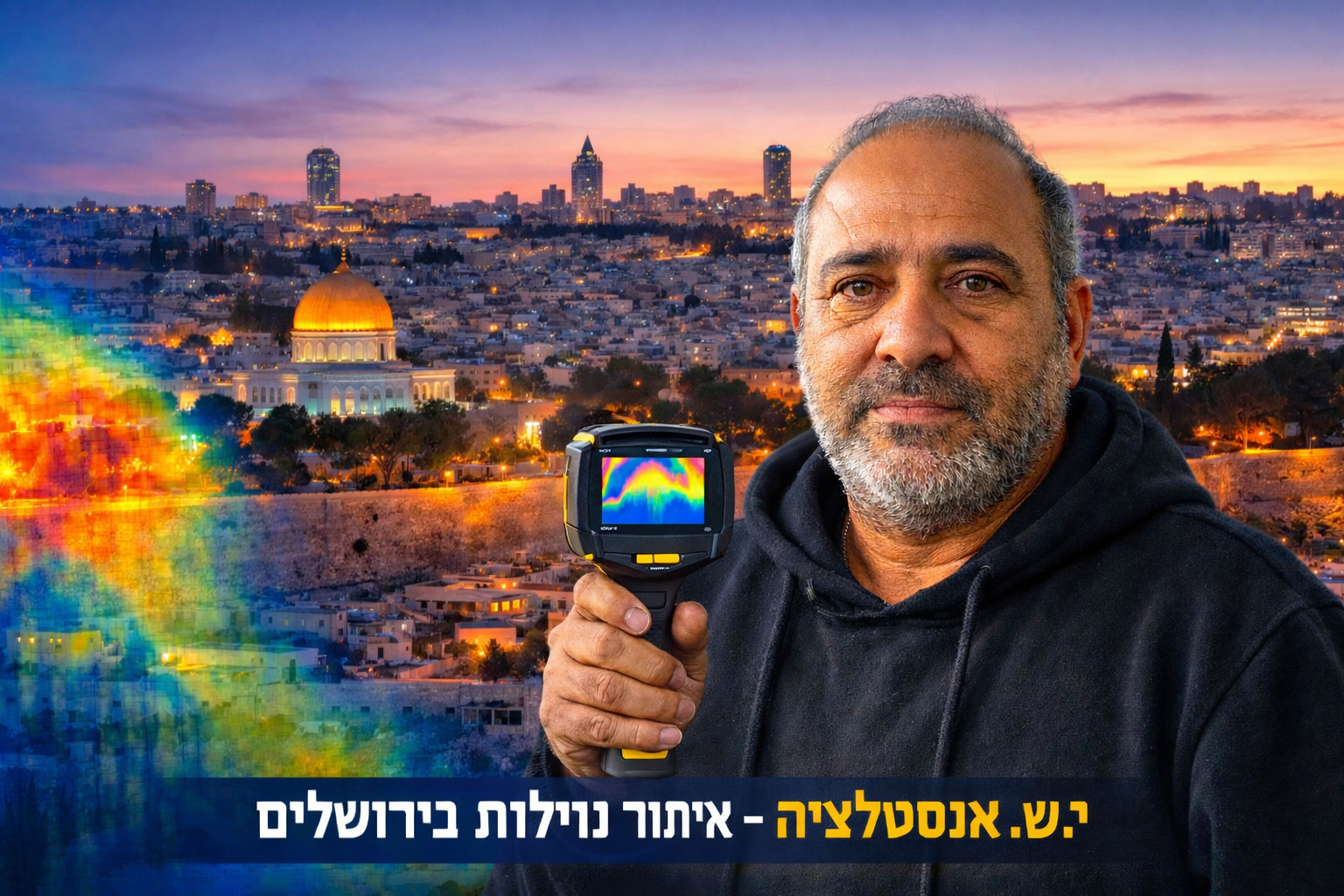 איתור נזילות בירושלים – י.ש אינסטלציה (מצלמה תרמית, גז ואקוסטי)