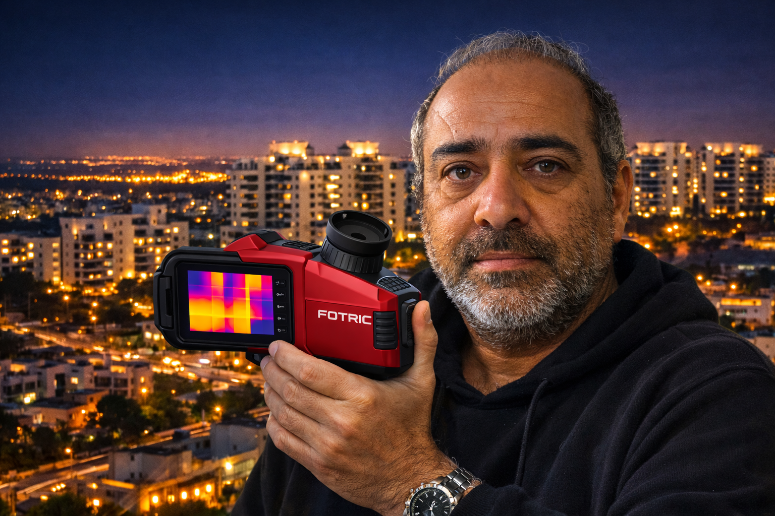 י.ש אינסטלציה – איתור נזילות במודיעין עם מצלמה תרמית FOTRIC בלילה